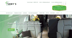 Desktop Screenshot of abbyscatering.com