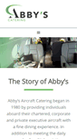 Mobile Screenshot of abbyscatering.com